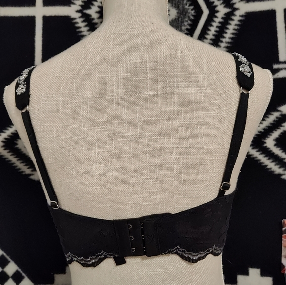 🖤 EUC Victoria's Secret Dream Angels Push Up W/O Padding Unlined Plunge Bra, 34 - Picture 12 of 16